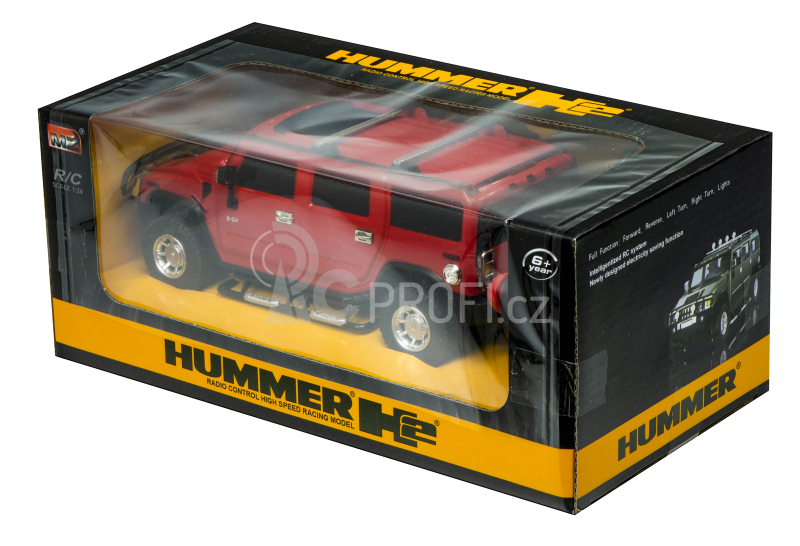 RC auto mini Hummer H2, červená