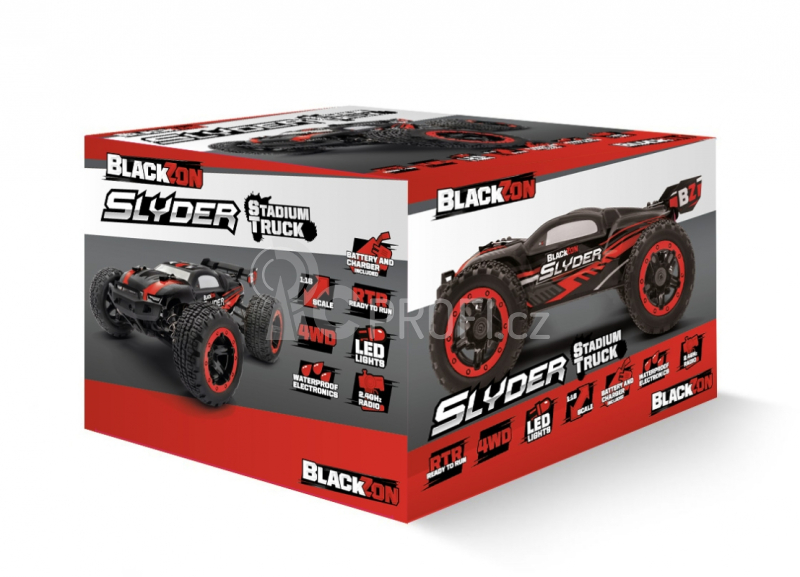 RC auto Slyder ST Stadium Truck 1/16 RTR, červená