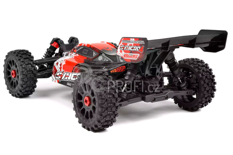 RC auto SYNCRO-4 - BUGGY 4WD 3-4S - RTR, červená