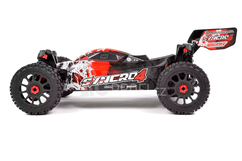 RC auto SYNCRO-4 - BUGGY 4WD 3-4S - RTR, červená