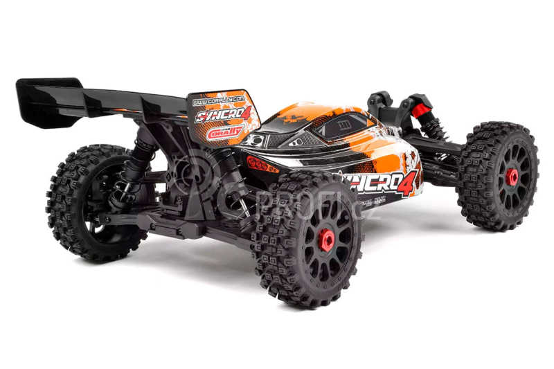 RC auto SYNCRO-4 - BUGGY 4WD 3-4S - RTR, oranžová