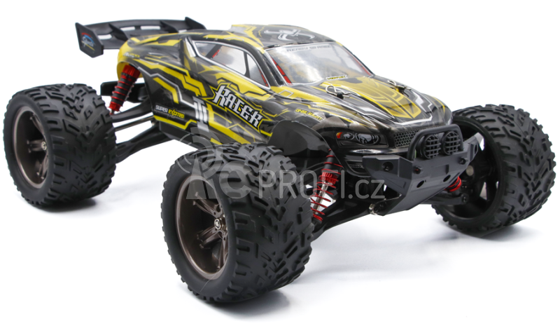 RC auto X9116 Challenger truggy, žlutá + náhradní baterie