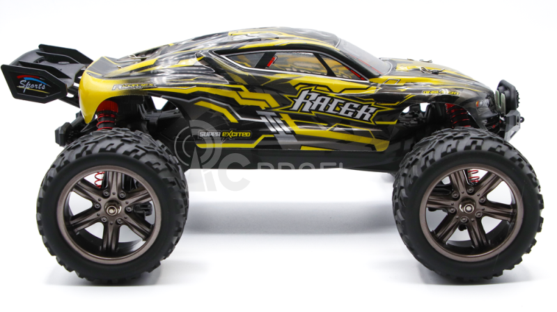 RC auto X9116 Challenger truggy, žlutá + náhradní baterie