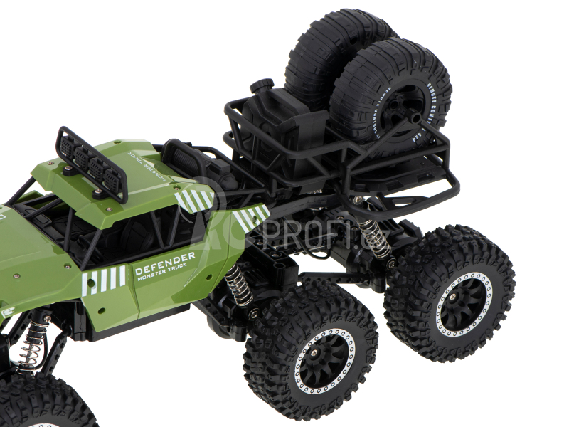 RC crawler Pick up 6x6, zelená