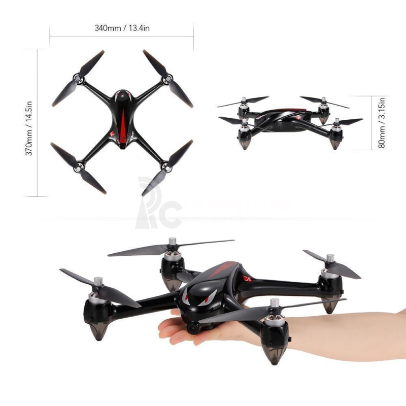 Dron MJX Bugs 2 brushless, černá