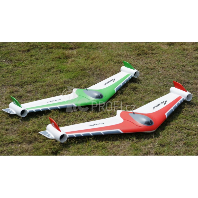 RC létající křídlo Eagle Twin V2 PNP, červená