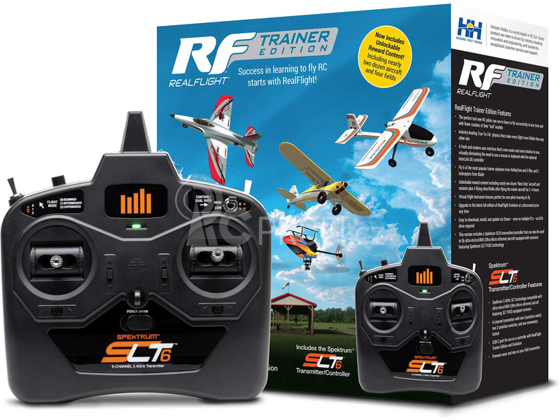 RealFlight Trainer Edition RC letecký simulátor, vysílač SLT6