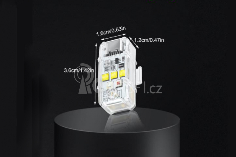 Rechargeable Universal LED Strobe Light (Vc. Aku)