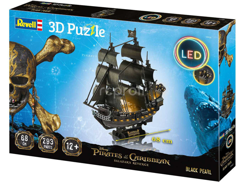 Revell 3D Puzzle - Black Pearl (LED Edition)