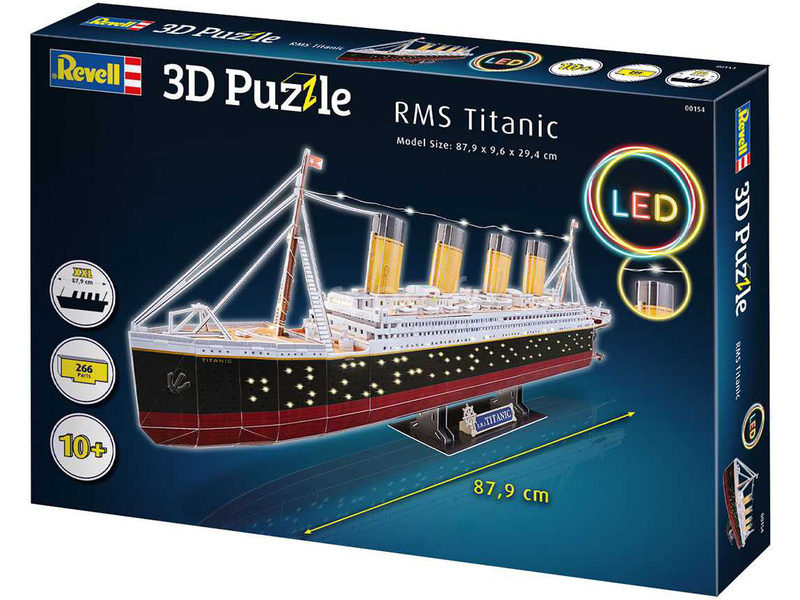 Revell 3D Puzzle - RMS Titanic s LED osvětlením