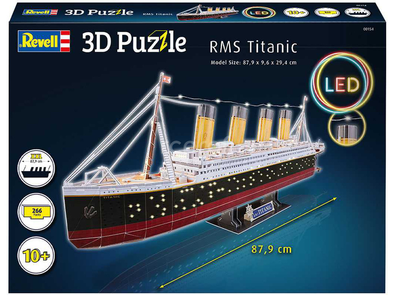 Revell 3D Puzzle - RMS Titanic s LED osvětlením