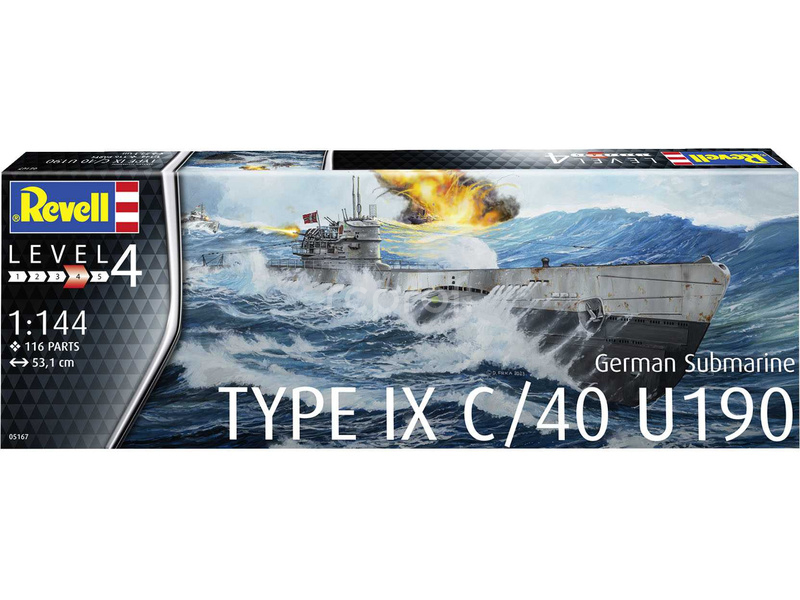 Revell German Submarine Type IX C/40 (U190) (1:144)