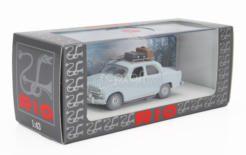 Rio-models Alfa romeo Giulietta Ti Vacanze Invernali Winter Holidays 1959 1:43 Světle Modrá