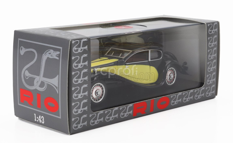 Rio-models Bugatti Type T50 1933 1:43 Černá Žlutá