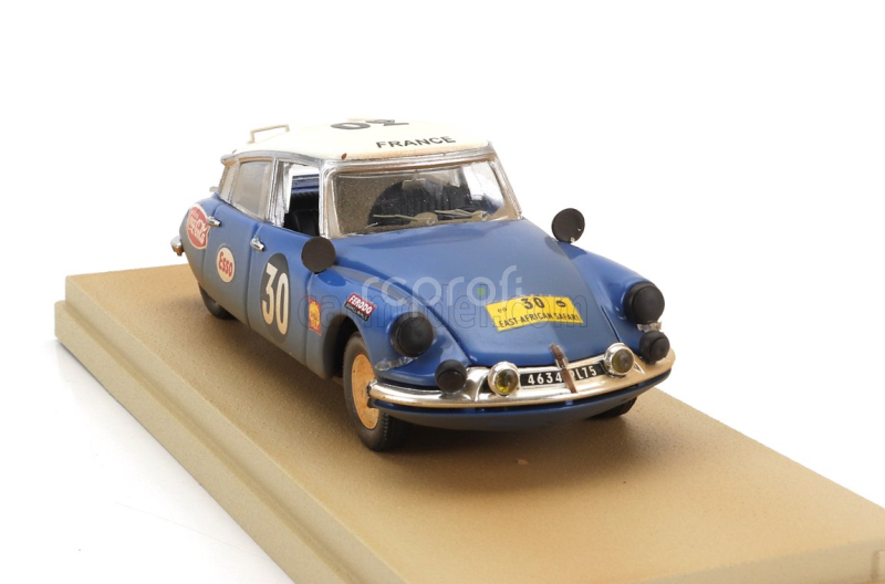 Rio-models Citroen Ds19 (dirty And Night Version) N 30 Rally East African Safari 1965 Bob Neyret - Jacques Terramorsi 1:43 Modrá Bílá