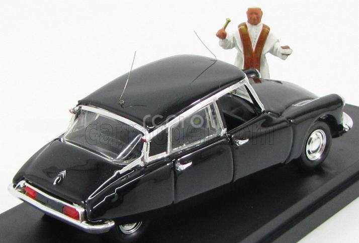 Rio-models Citroen Ds19 Prestige 1958 With Papa - Pope Giovanni Xxiii 1:43 Black