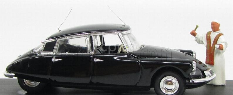 Rio-models Citroen Ds19 Prestige 1958 With Papa - Pope Giovanni Xxiii 1:43 Black