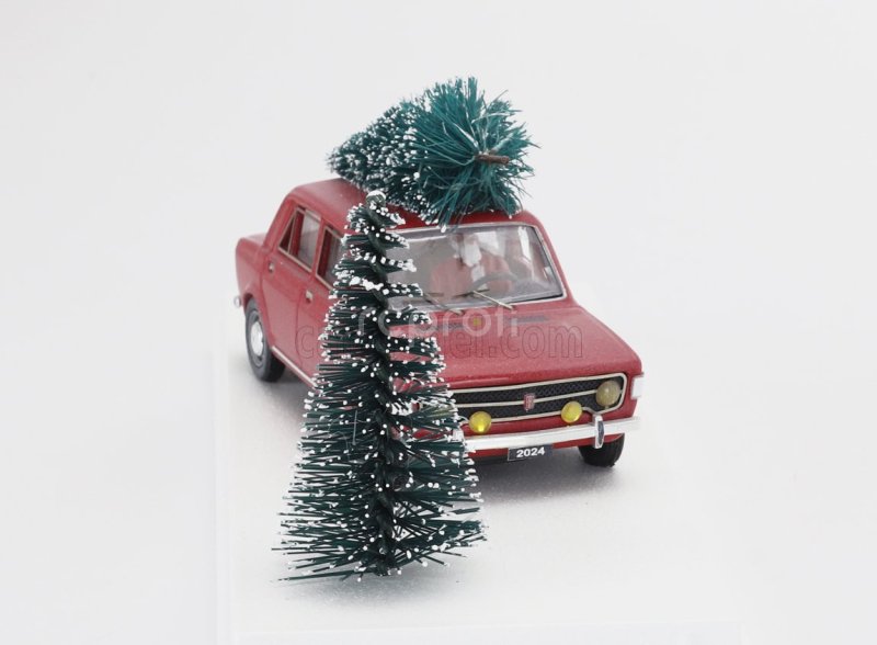 Rio-models Fiat 128 1-series 1969 - Christmas Edition 2024 - Con Babbo Natale - With Santa Claus Figure 1:43 Red