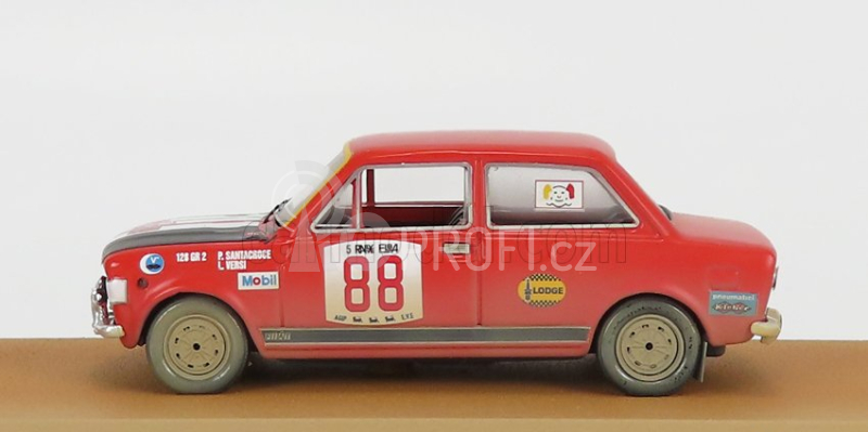 Rio-models Fiat 128 Rally N 88 Rally Isola D' Elba 1972 P.santacroce - L.versi 1:43 Červená Černá