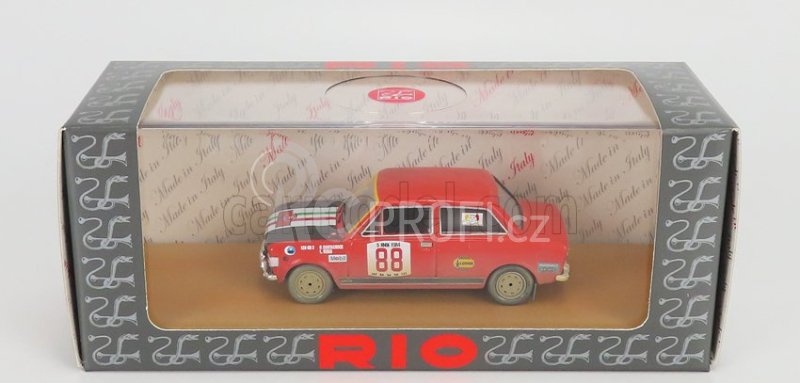 Rio-models Fiat 128 Rally N 88 Rally Isola D' Elba 1972 P.santacroce - L.versi 1:43 Červená Černá