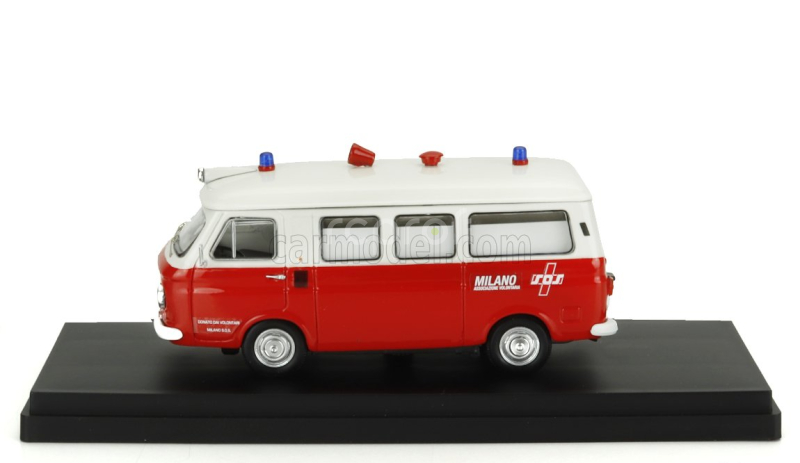 Rio-models Fiat 238 Ambulance Sos Associazione Volontaria 1968 1:43 Červená Bílá