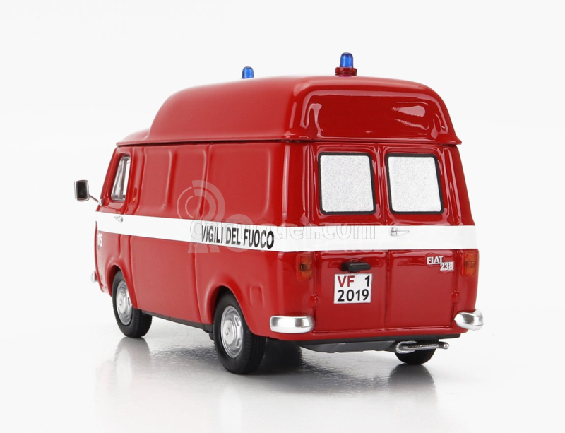 Rio-models Fiat 238 Tetto Alto Ambulanza Vigili Del Fuoco 1970 1:43 Red