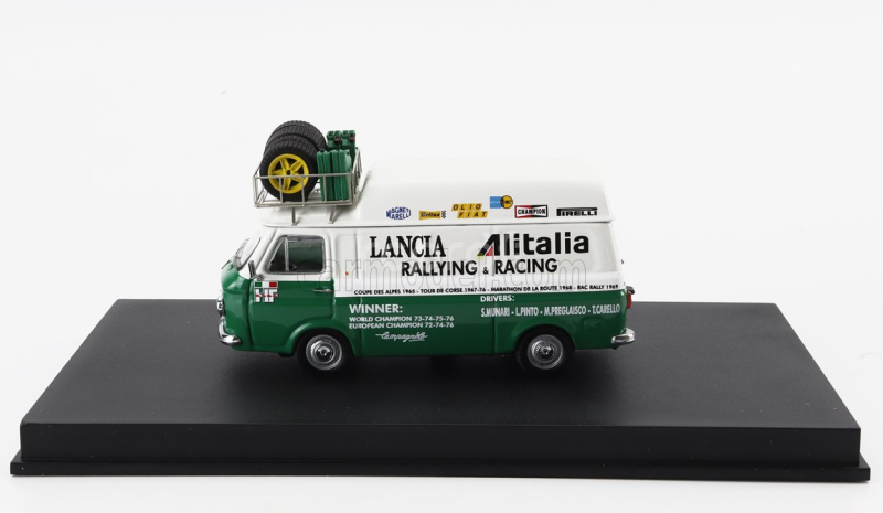 Rio-models Fiat 238 Van Assistenza Rally Team Lancia Alitalia 1977 1:43 Zelená Bílá