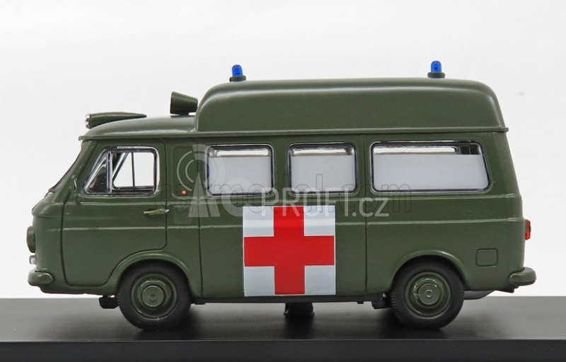 Rio-models Fiat 238 Van Tetto Alto Ambulanza Esercito Italiano 1970 1:43 Vojenská Zelená