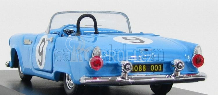 Rio-models Ford usa Thunderbird Cabriolet N 9 Sebring 1955 Scher - Davis 1:43 Světle Modrá