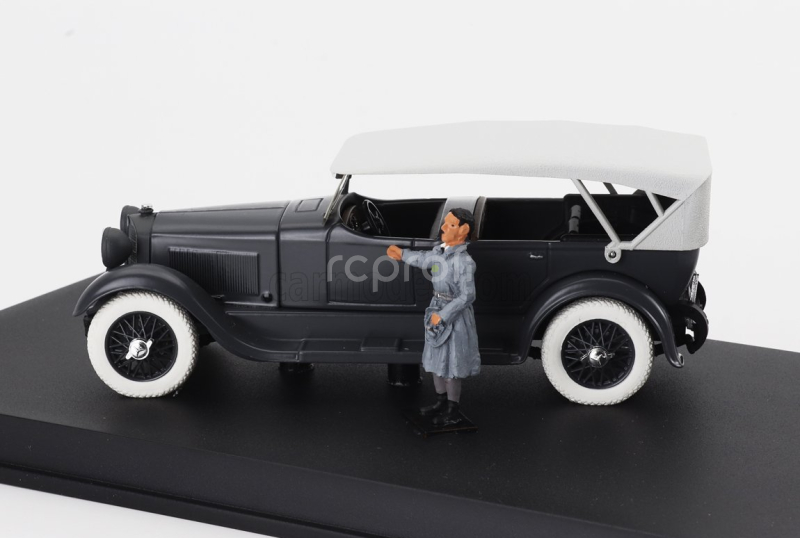 Rio-models Mercedes benz 11/40 Cabriolet Closed 1924 - With Hitler Figure After His Release From Landsberg Fortress 1:43 Black