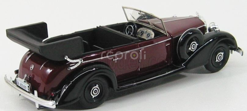 Rio-models Mercedes benz 770 1938 Cabriolet Open 1:43 Bordeaux Black