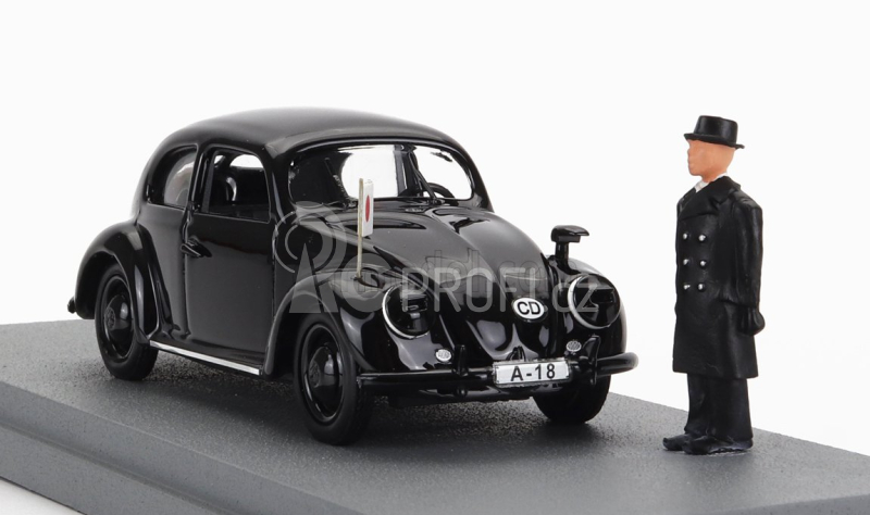 Rio-models Volkswagen Beetle Maggiolino 1939 - Personal Car General Oshima - Wwii 1:43 Black