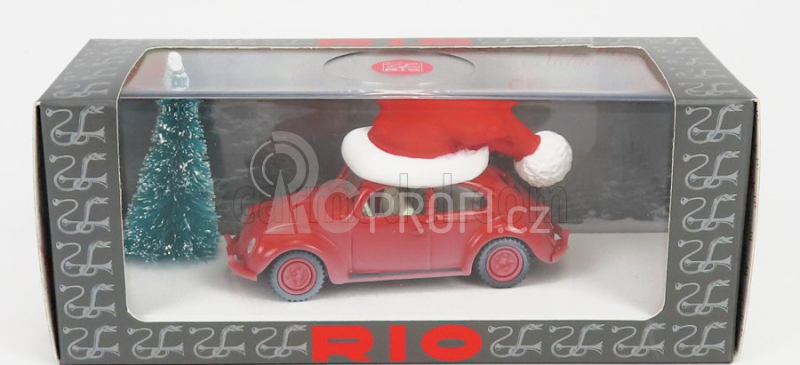 Rio-models Volkswagen Beetle Maggiolino 1958 - Christmas Edition 2022 - Natale 2022 1:43 Red