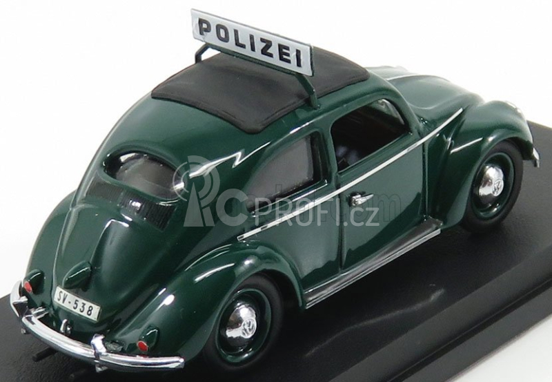 Rio-models Volkswagen Beetle Maggiolino Polizei 1953 1:43 Black