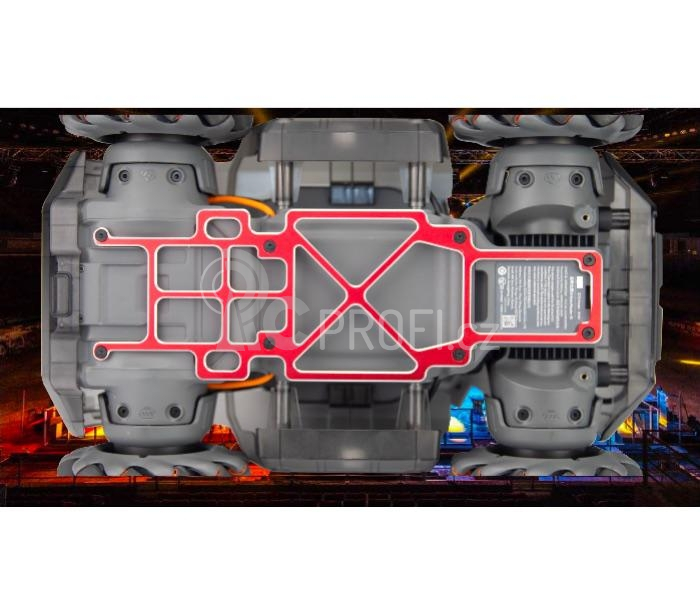 Robomaster S1 - hliníkový rám - spodní