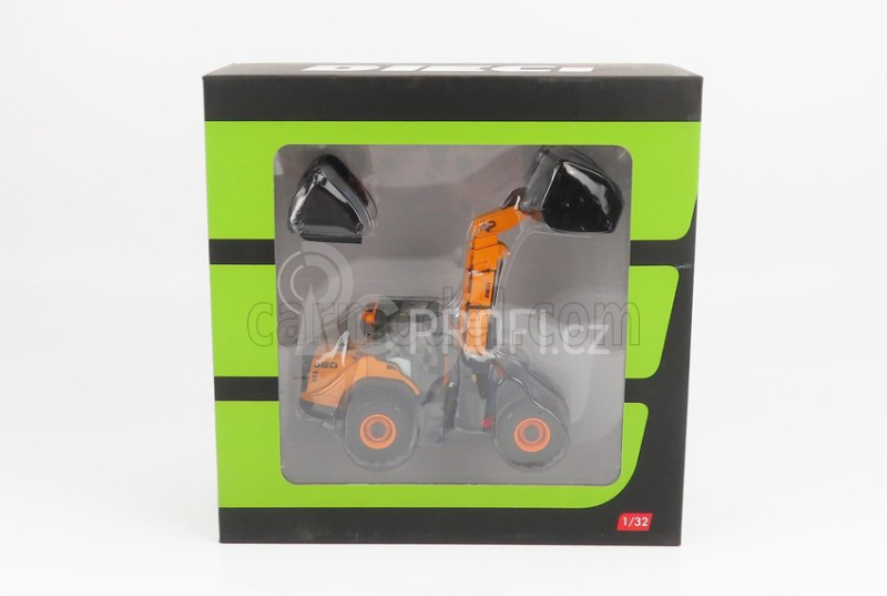 Ros-model Dieci T90 Plus Agri Pivot Ruspa Gommata 2010 - Tractor Scraper 1:32 Žlutá Černá