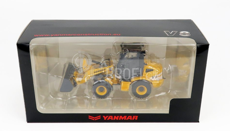 Ros-model Yanmar V8 Ruspa Gommata - Tractor Scraper 1:32 Žlutá Šedá