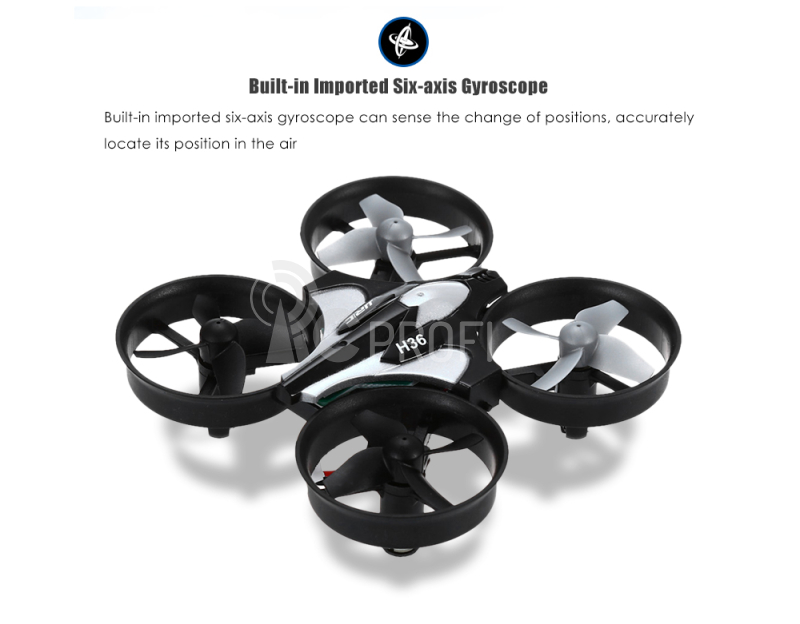 s-Idee nano dron JJRC H36 černo-šedá