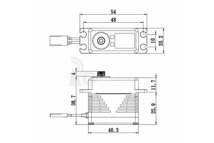 SB-2291SG BRUSHLESS HI VOLT Digitální servo (30kg-0,042s/60°)