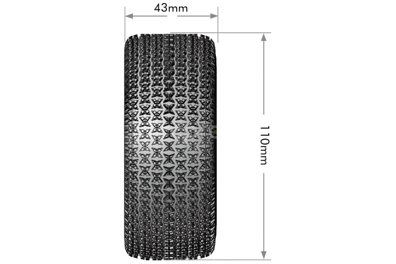 SC-MAGLEV 1/10, 12mm, 14mm a 17mm odnímatelný hex, Černé disky, 2 ks