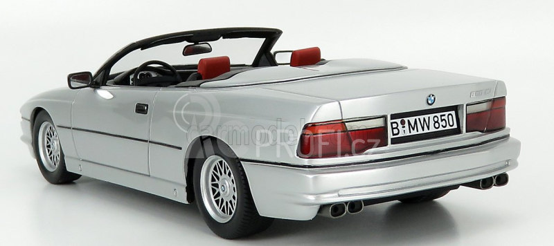 Schuco BMW 850ci Cabriolet Open 1990 1:18 Silver