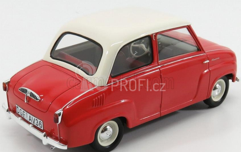 Schuco Goggomobil T250 Limousine 1964 1:18 Červená Bílá