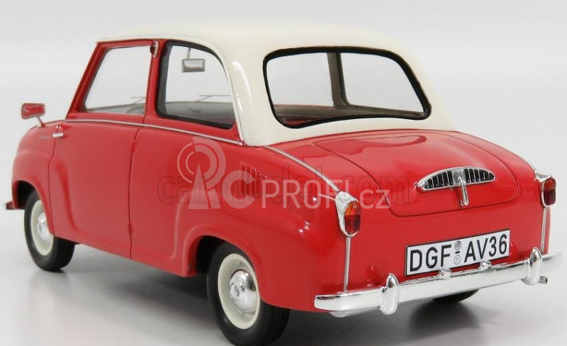 Schuco Goggomobil T250 Limousine 1964 1:18 Červená Bílá