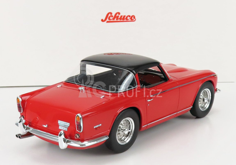 Schuco Triumph Tr5 Spider Closed 1968 1:18 Červená Černá