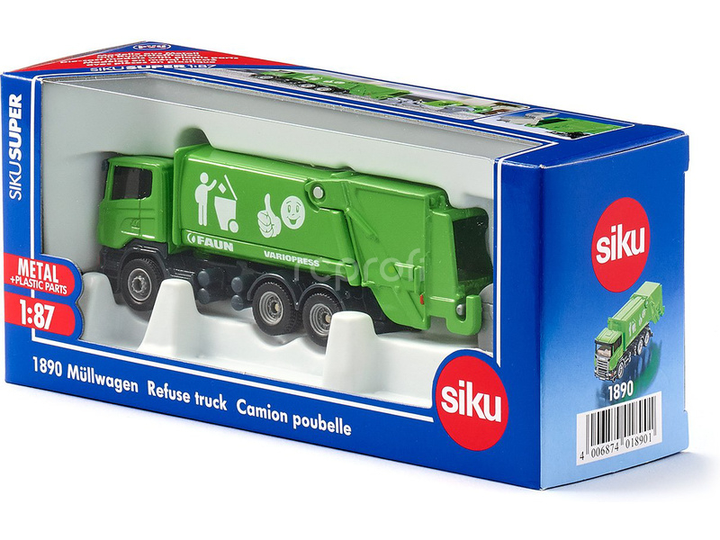 SIKU Super - Scania popelářské auto 1:87