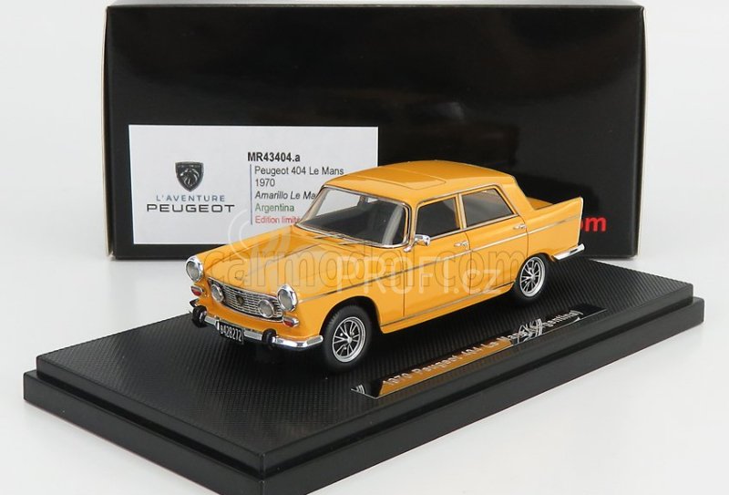 Silas Peugeot 404 Le Mans 1970 1:43 Amarillo Le Mans