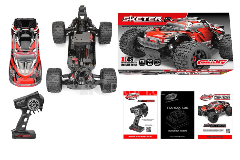 SKETER XP 4S - 1/10 Monster Truck 4WD - RTR - Brushless Power 4S