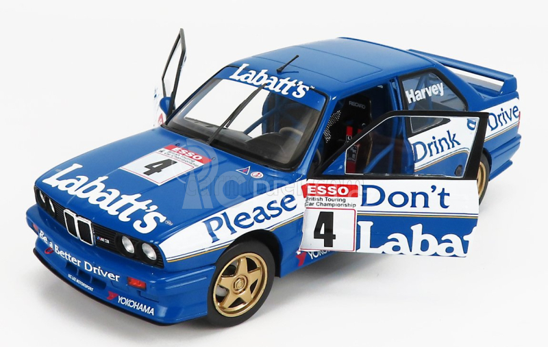 Solido BMW 3-series M3 E30 Team Labatt's N 4 Season Btcc 1991 T.harvey 1:18 Modrá Bílá