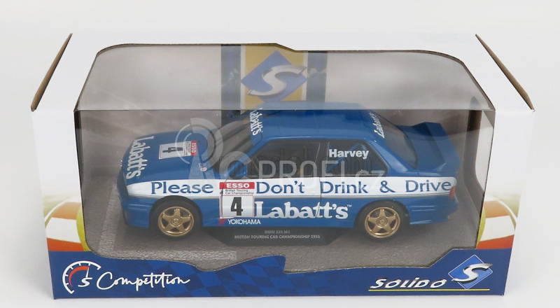 Solido BMW 3-series M3 E30 Team Labatt's N 4 Season Btcc 1991 T.harvey 1:18 Modrá Bílá