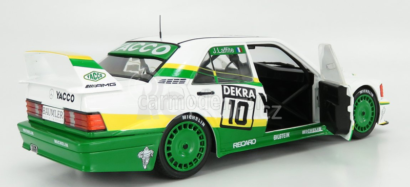 Solido Mercedes benz 190e 2.5-16 Evo Ii N 10 Dtm Season 1991 J.laffite 1:18 Bílá Zelená